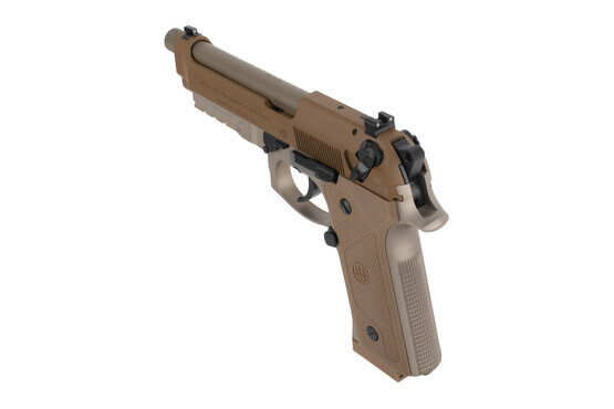 9mm Beretta pistol M9A3 features a safety decocker and FDE finish